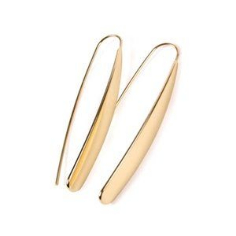 Earrings, gold threader